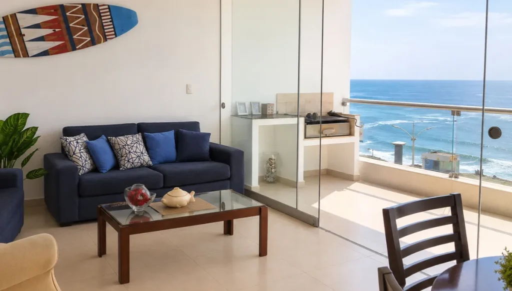 Departamento en Señoritas Punta Hermosa con vista panorámica