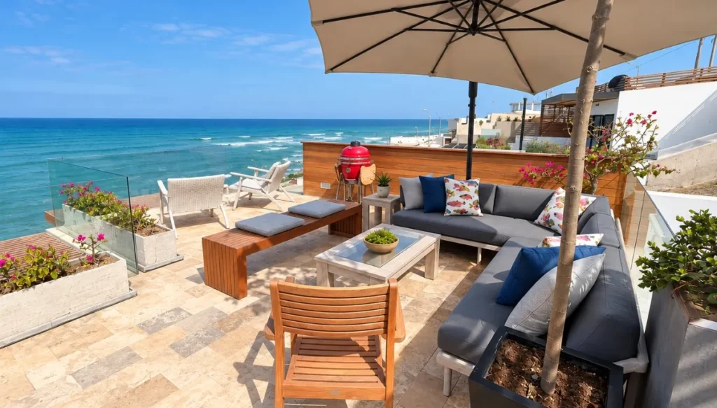 Penthouse tríplex en Caballeros con vista al mar y espacio independiente