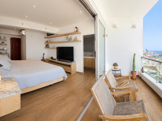 2.- Habitación principal con terraza