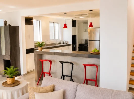 Cocina desde la sala