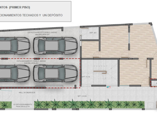 Departamento en la Planicie Punta Hermosa - 165K Estacionamiento